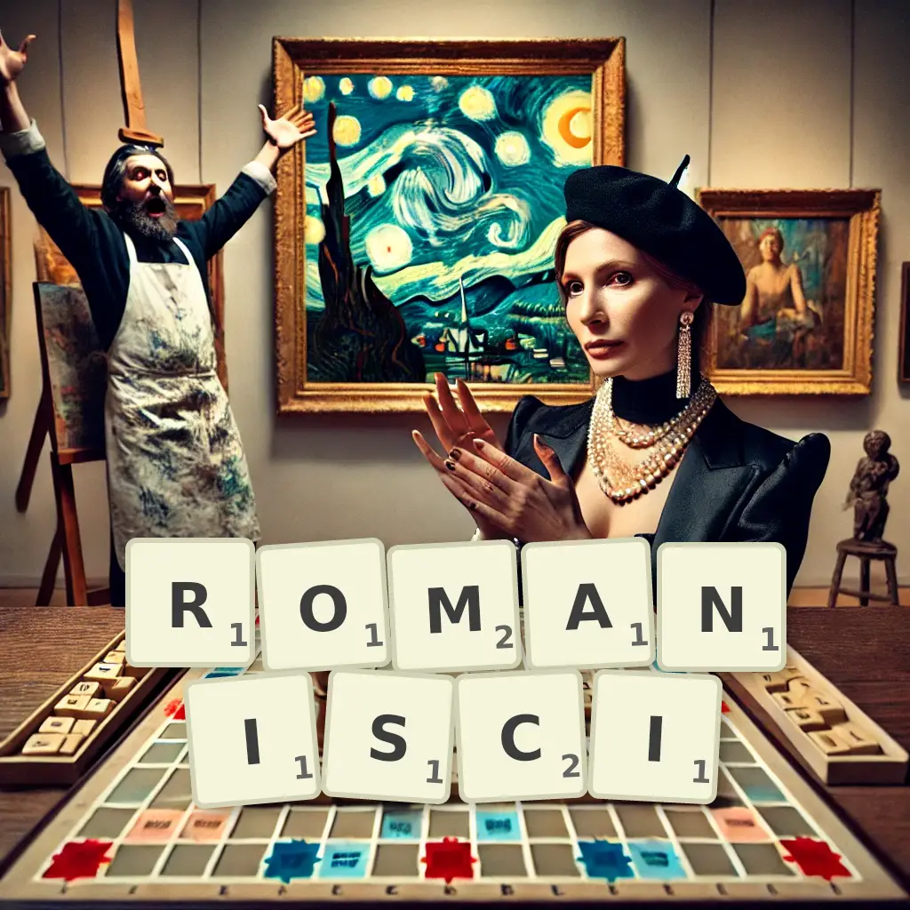Słowa z liter ROMANIŚCI
