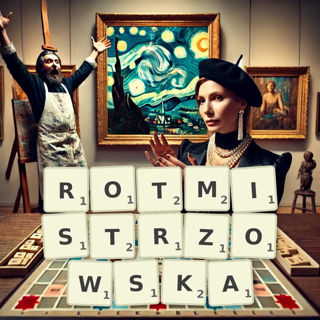 Słowa z liter ROTMISTRZOWSKĄ