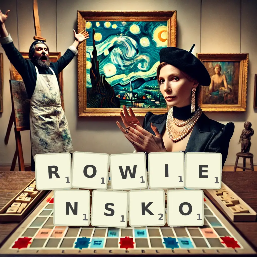 Słowa z liter RÓWIEŃSKO