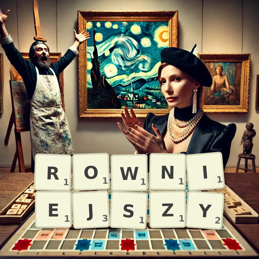 Słowa z liter RÓWNIEJSZY
