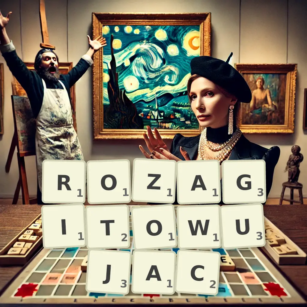 Słowa z liter ROZAGITOWUJĄC