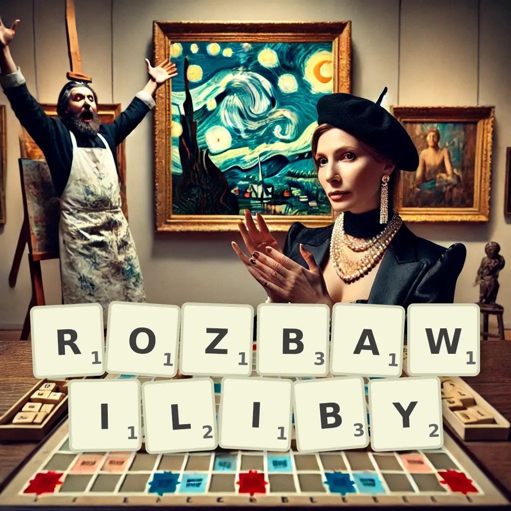 Słowa z liter ROZBAWILIBY