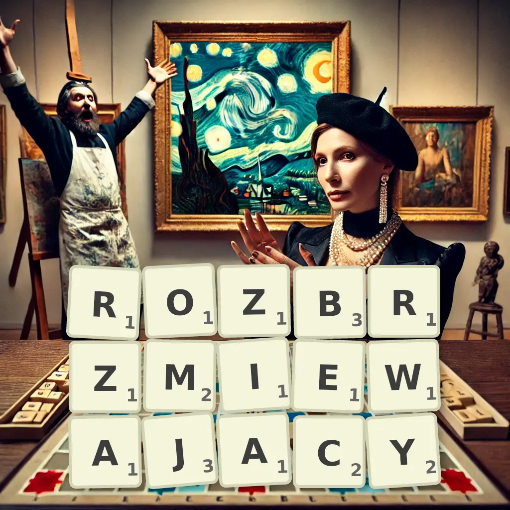 Słowa z liter ROZBRZMIEWAJĄCY