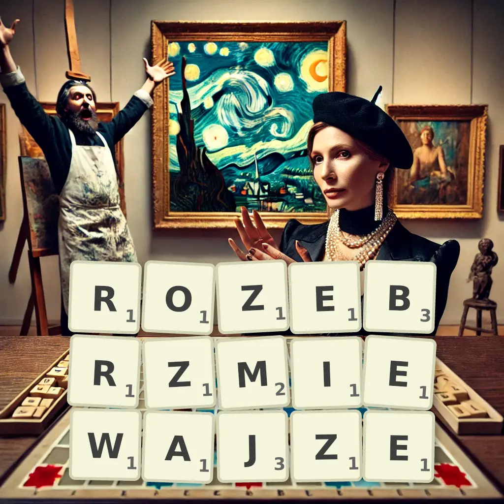 Słowa z liter ROZEBRZMIEWAJŻE