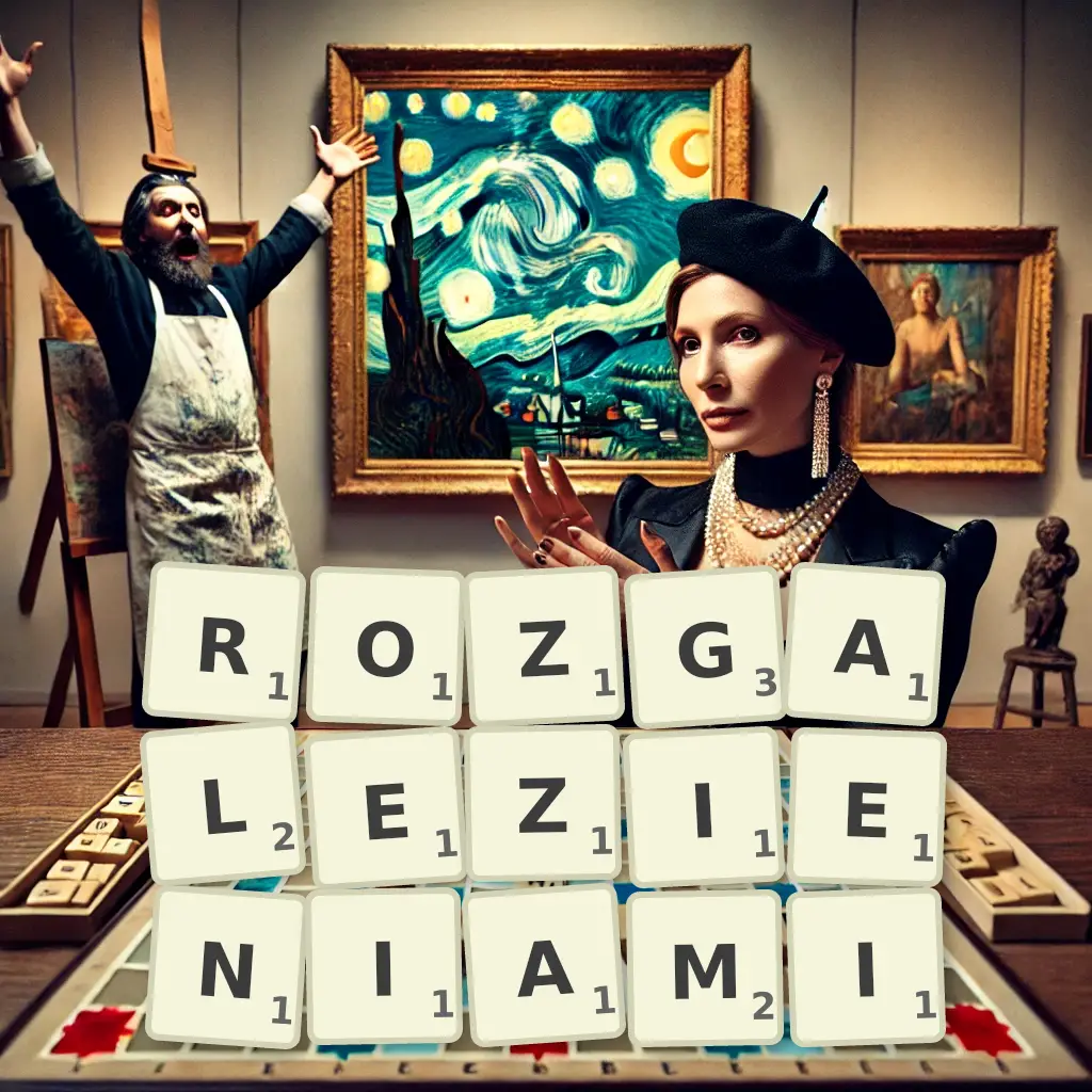 Słowa z liter ROZGAŁĘZIENIAMI