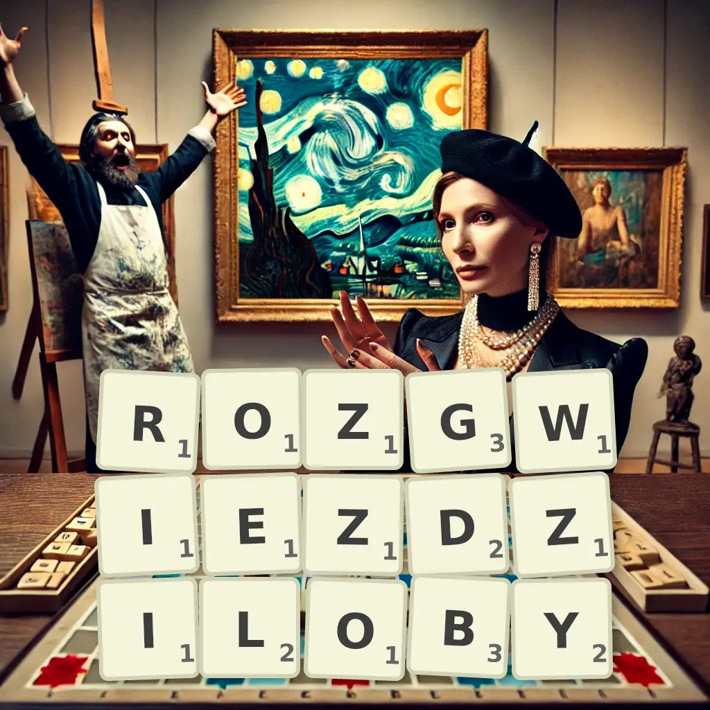 Słowa z liter ROZGWIEŹDZIŁOBY