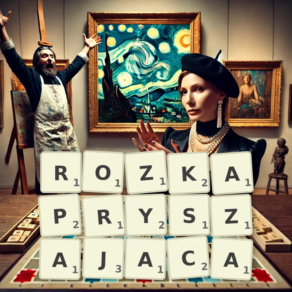Słowa z liter ROZKAPRYSZAJĄCĄ