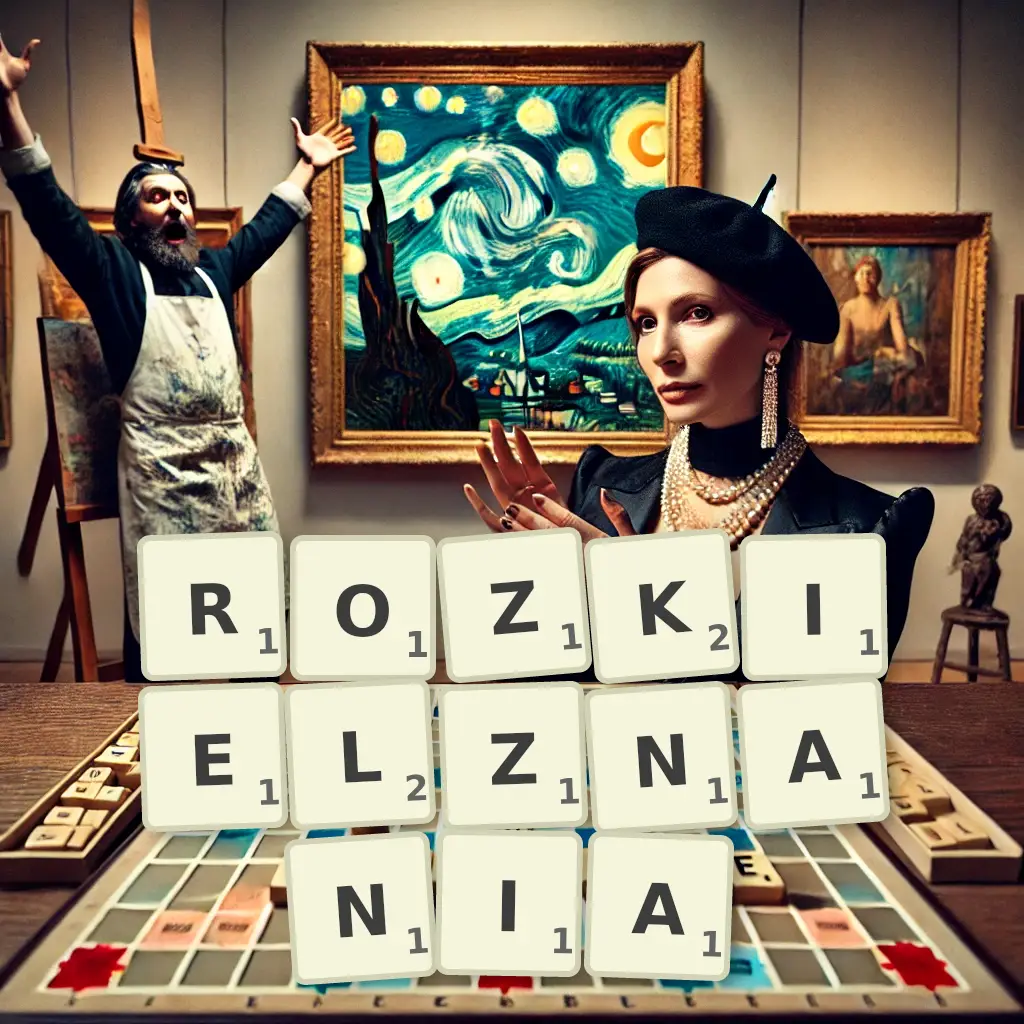 Słowa z liter ROZKIEŁZNANIA