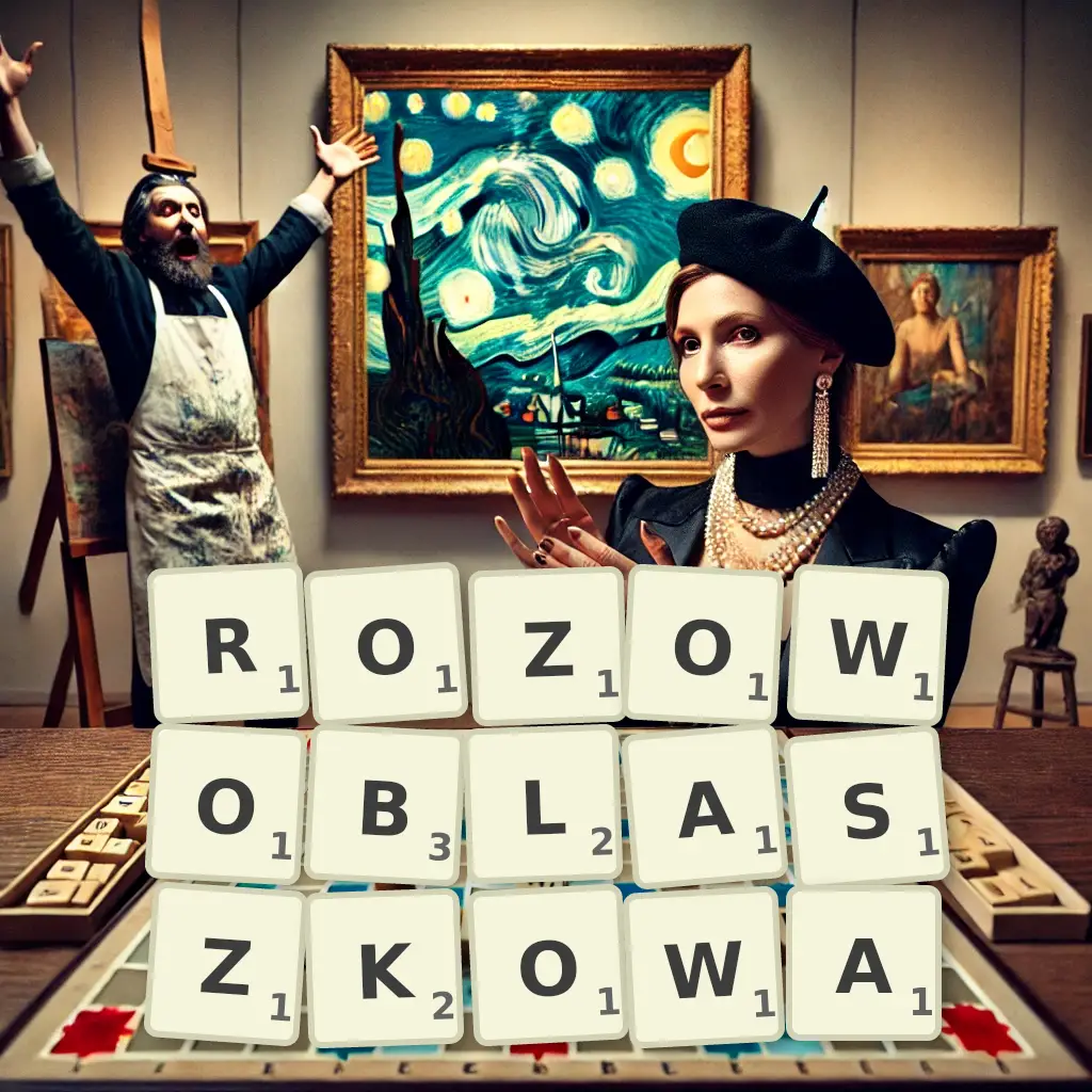 Słowa z liter RÓŻOWOBLASZKOWĄ