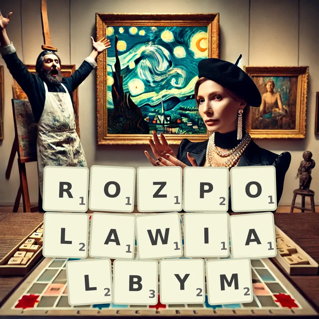 Słowa z liter ROZPOŁAWIAŁBYM