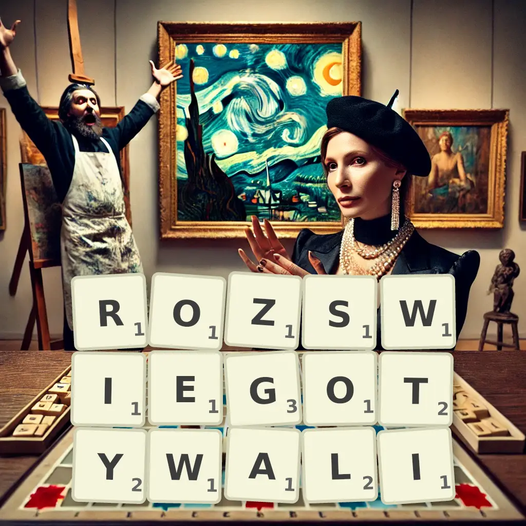 Słowa z liter ROZŚWIEGOTYWALI