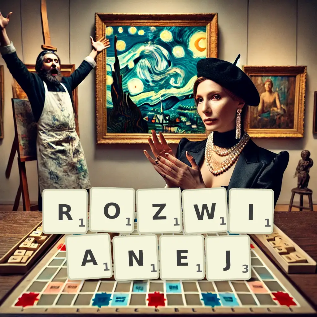 Słowa z liter ROZWIANEJ