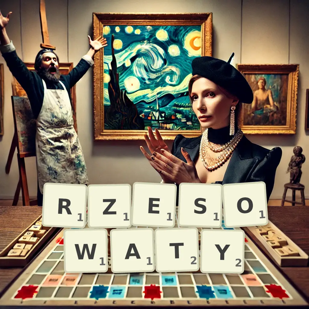 Słowa z liter RZĘSOWATY