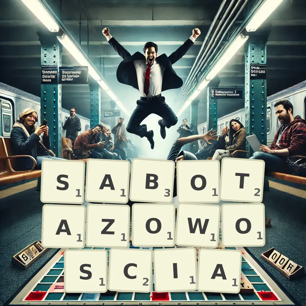 Słowa z liter SABOTAŻOWOŚCIĄ