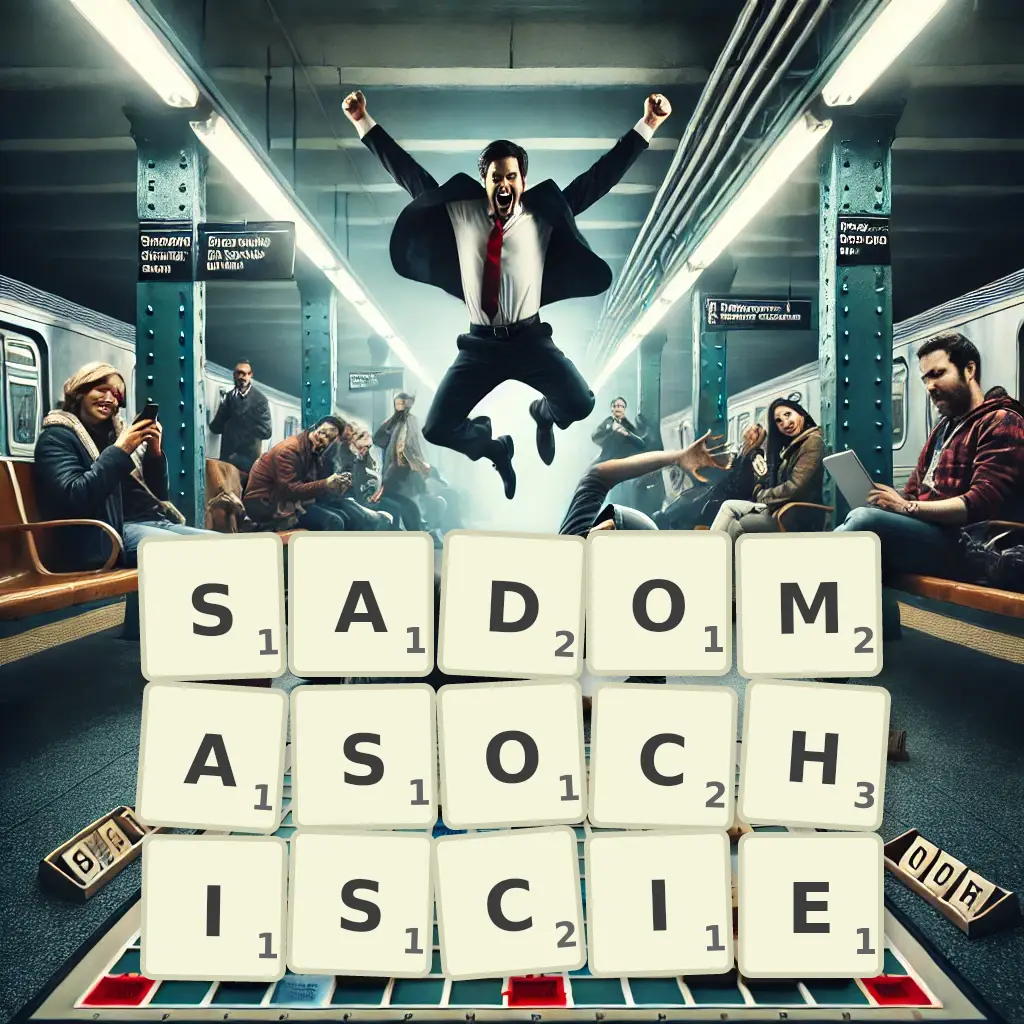Słowa z liter SADOMASOCHIŚCIE