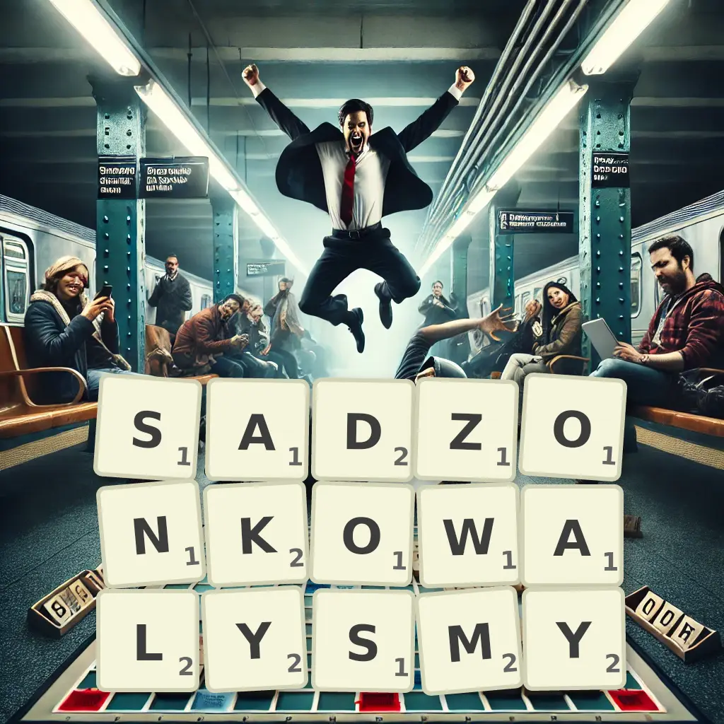 Słowa z liter SADZONKOWAŁYŚMY