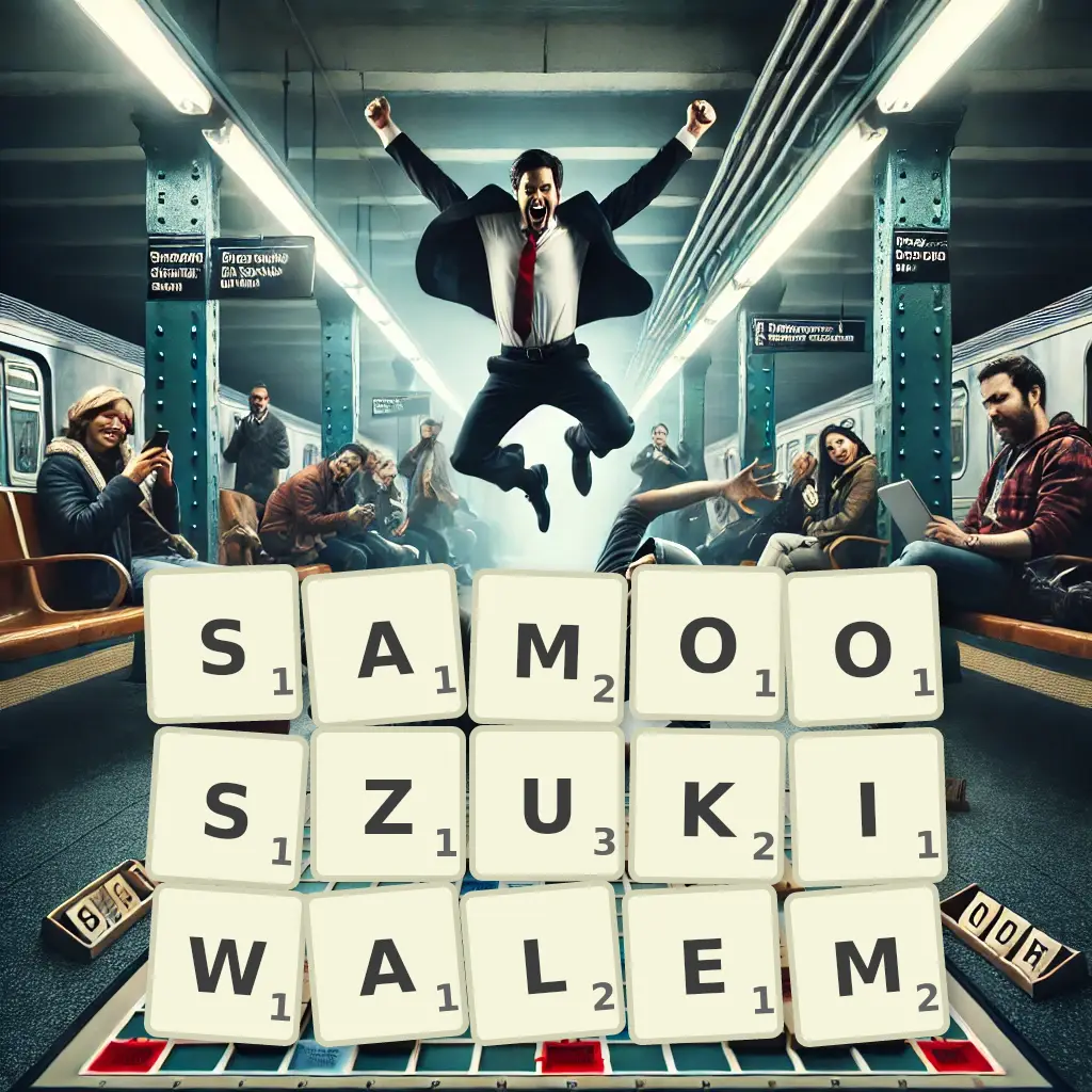 Słowa z liter SAMOOSZUKIWAŁEM