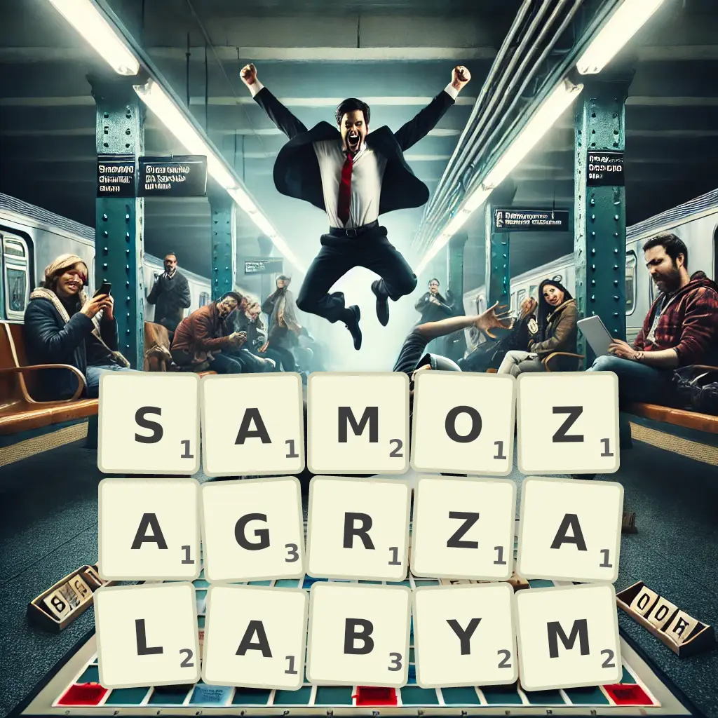 Słowa z liter SAMOZAGRZAŁABYM