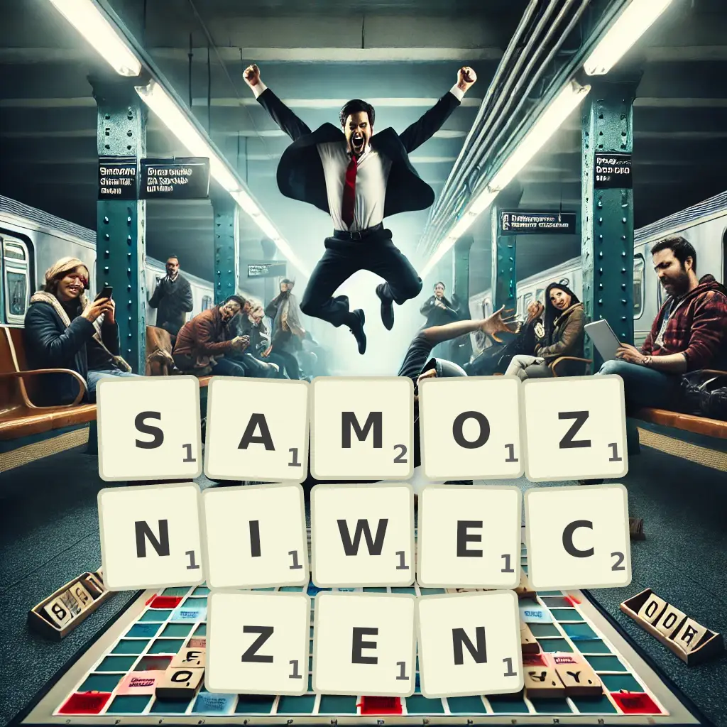 Słowa z liter SAMOZNIWECZEŃ