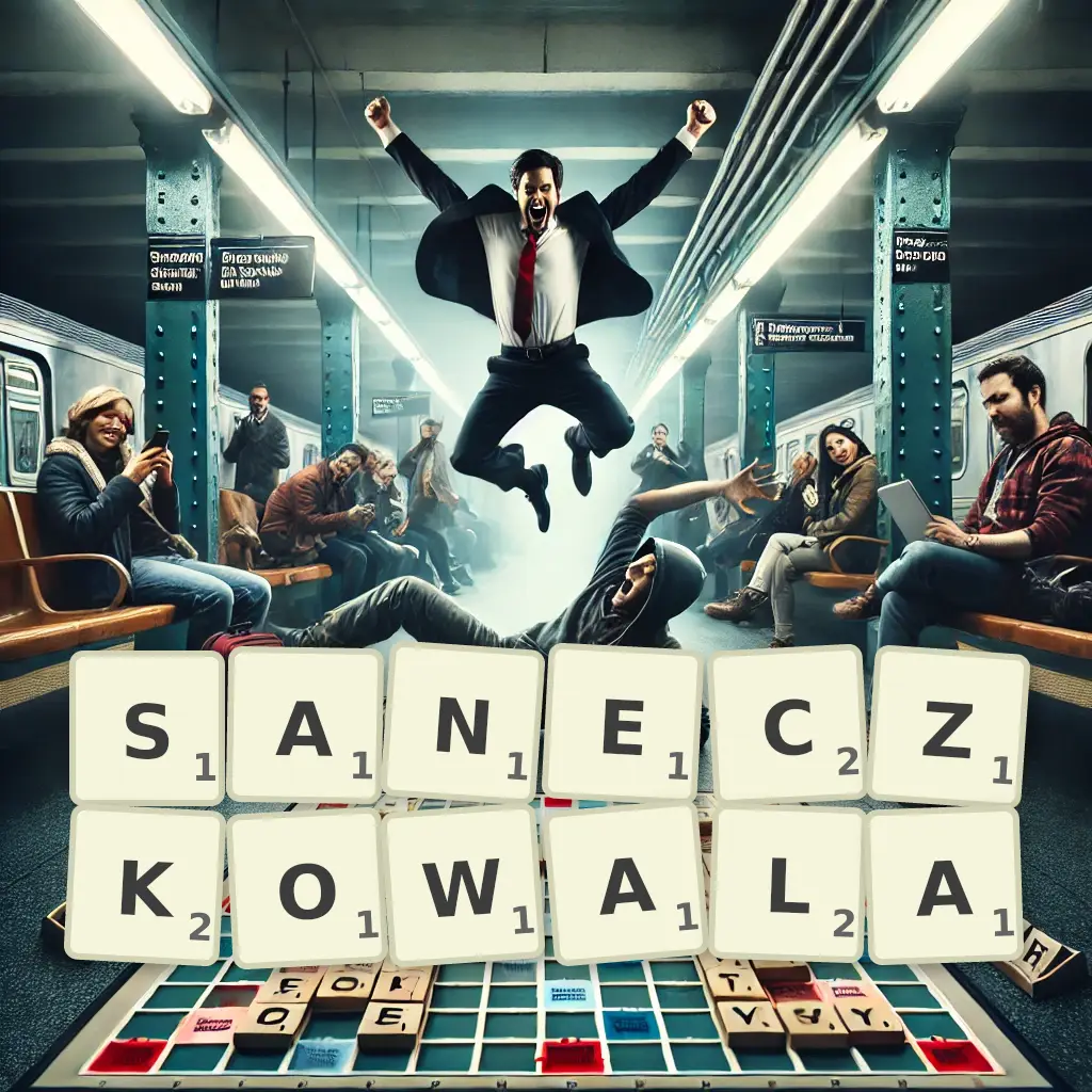 Słowa z liter SANECZKOWAŁA