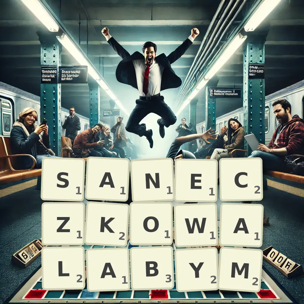 Słowa z liter SANECZKOWAŁABYM