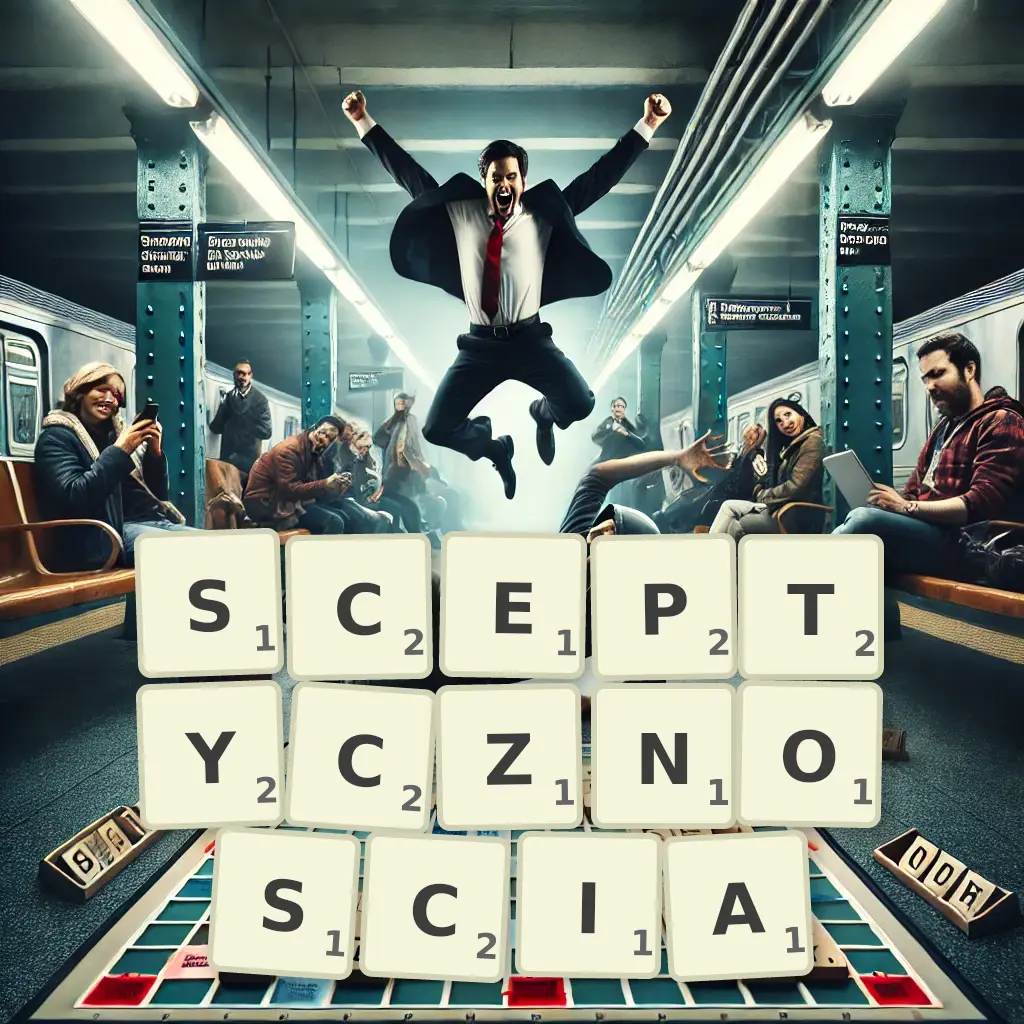 Słowa z liter SCEPTYCZNOŚCIĄ