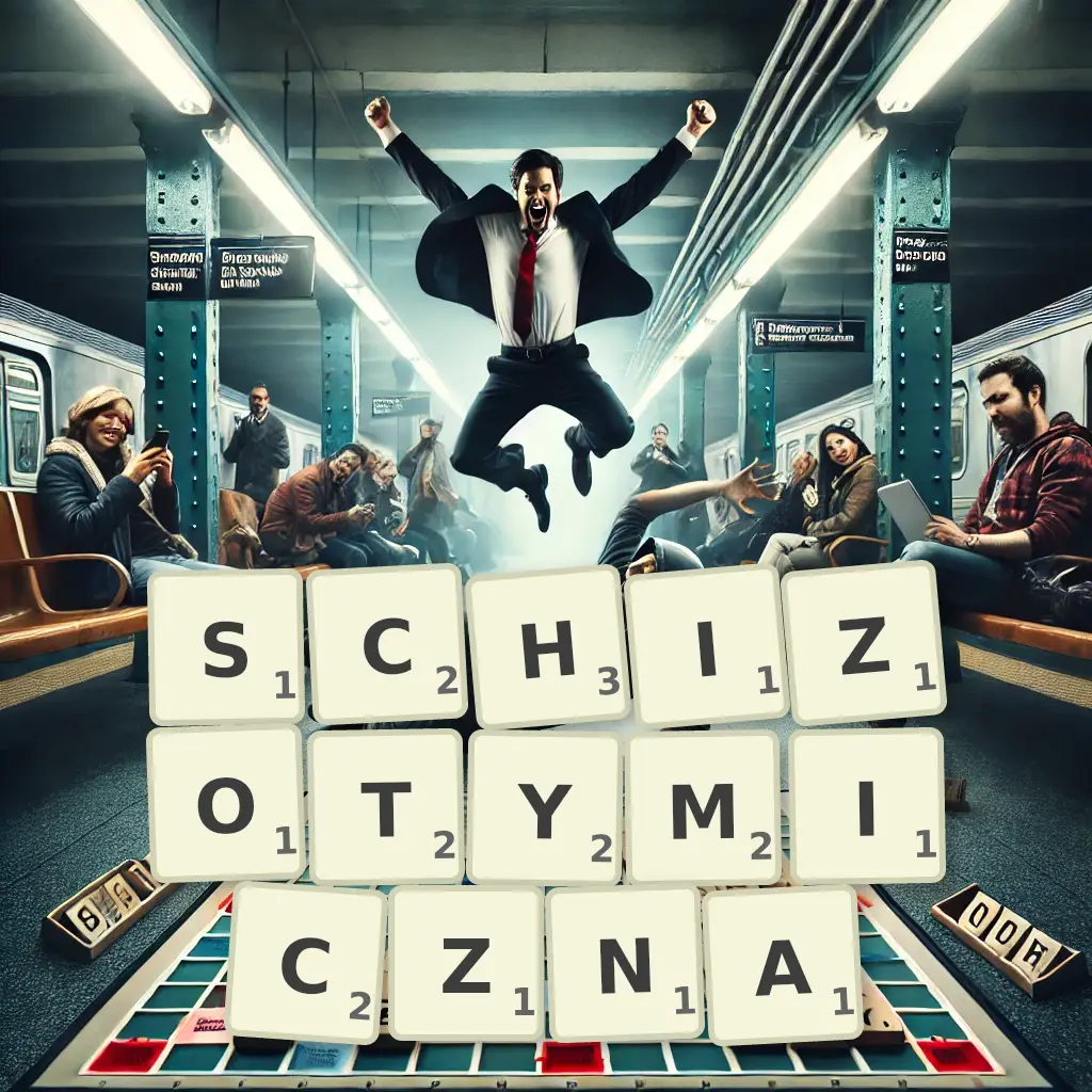 Słowa z liter SCHIZOTYMICZNA