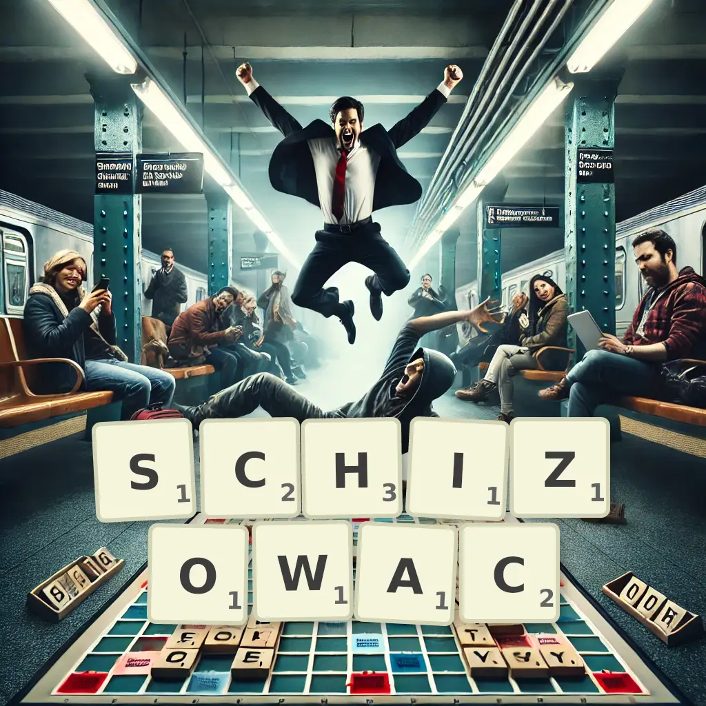 Słowa z liter SCHIZOWAĆ