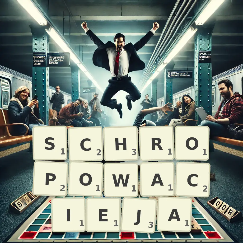 Słowa z liter SCHROPOWACIEJĄ