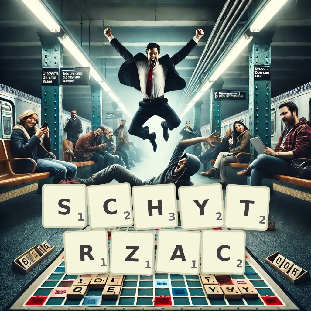 Słowa z liter SCHYTRZAĆ