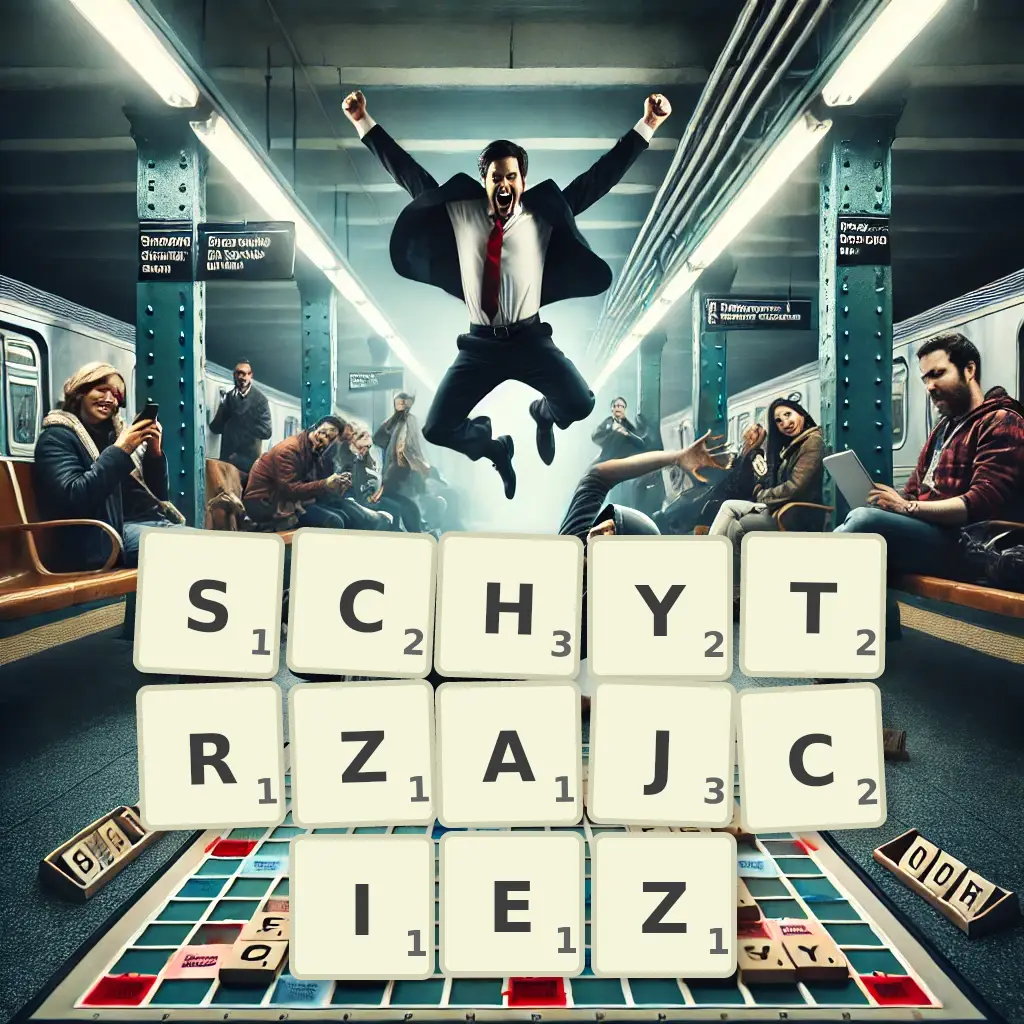 Słowa z liter SCHYTRZAJCIEŻ
