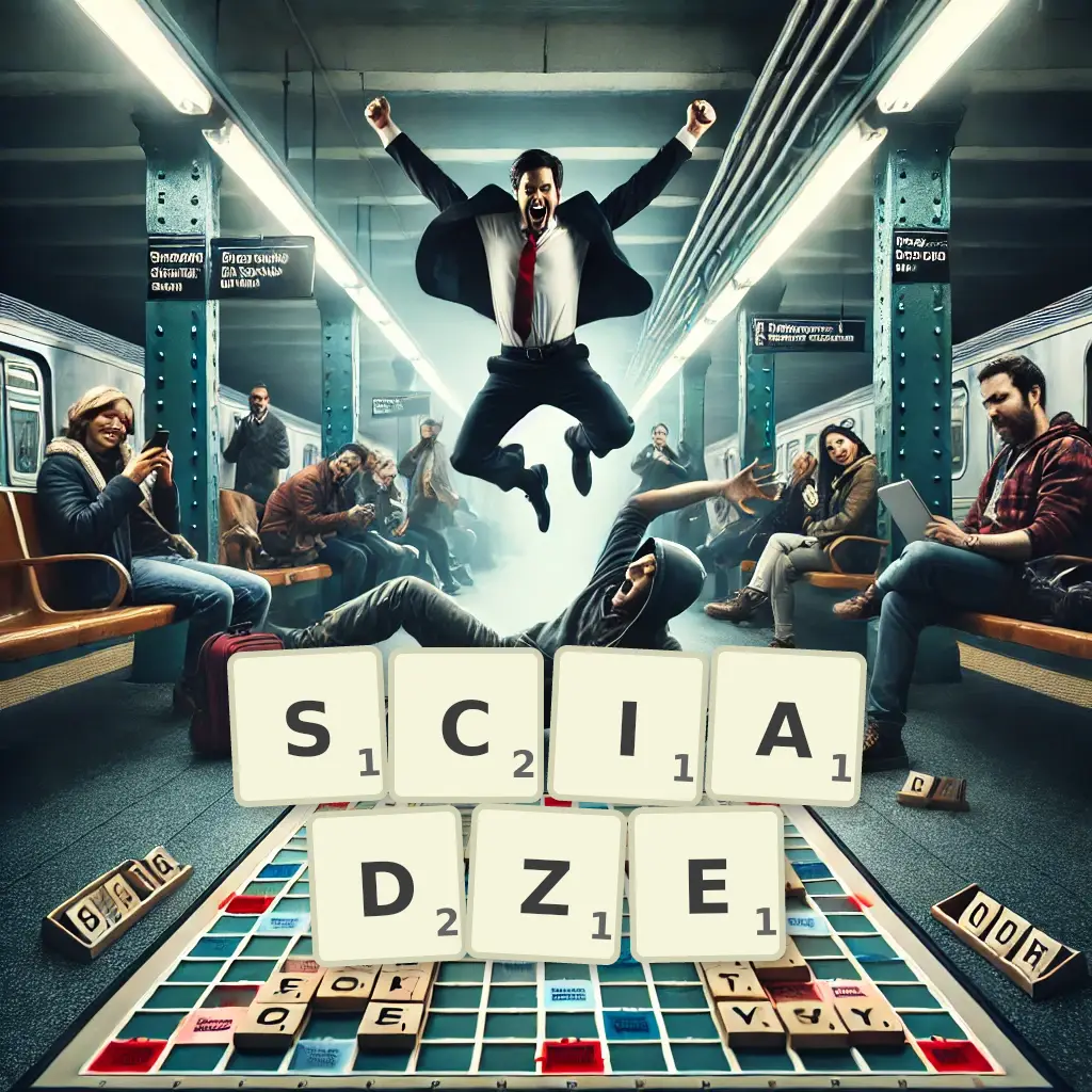 Słowa z liter ŚCIĄDZE