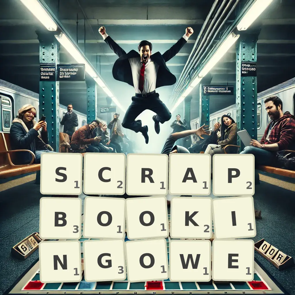 Słowa z liter SCRAPBOOKINGOWE