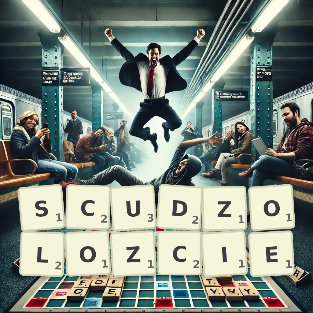 Słowa z liter SCUDZOŁÓŻCIE