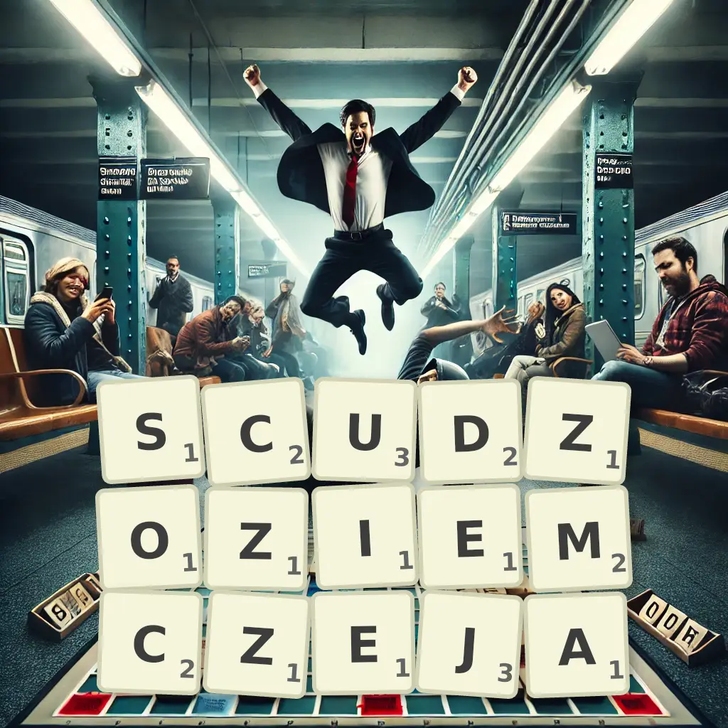 Słowa z liter SCUDZOZIEMCZEJĄ