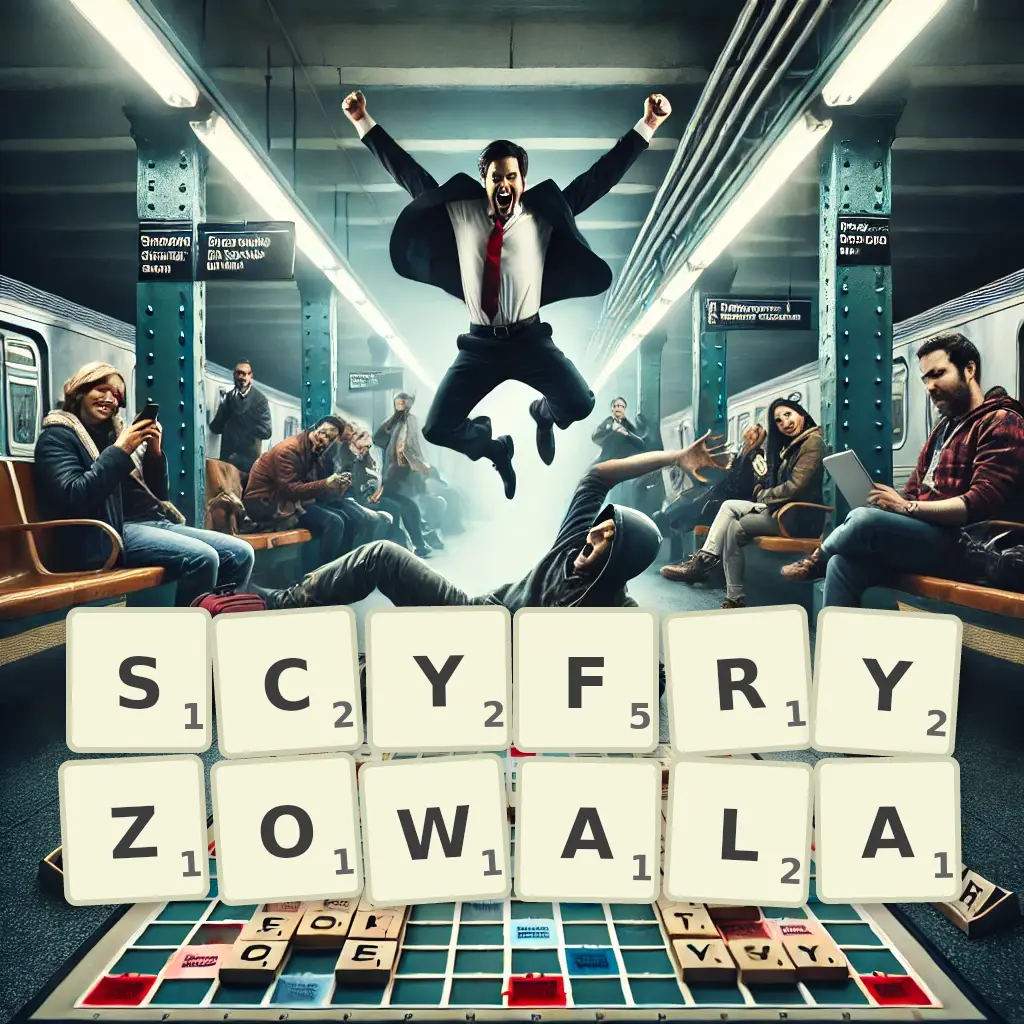 Słowa z liter SCYFRYZOWAŁA