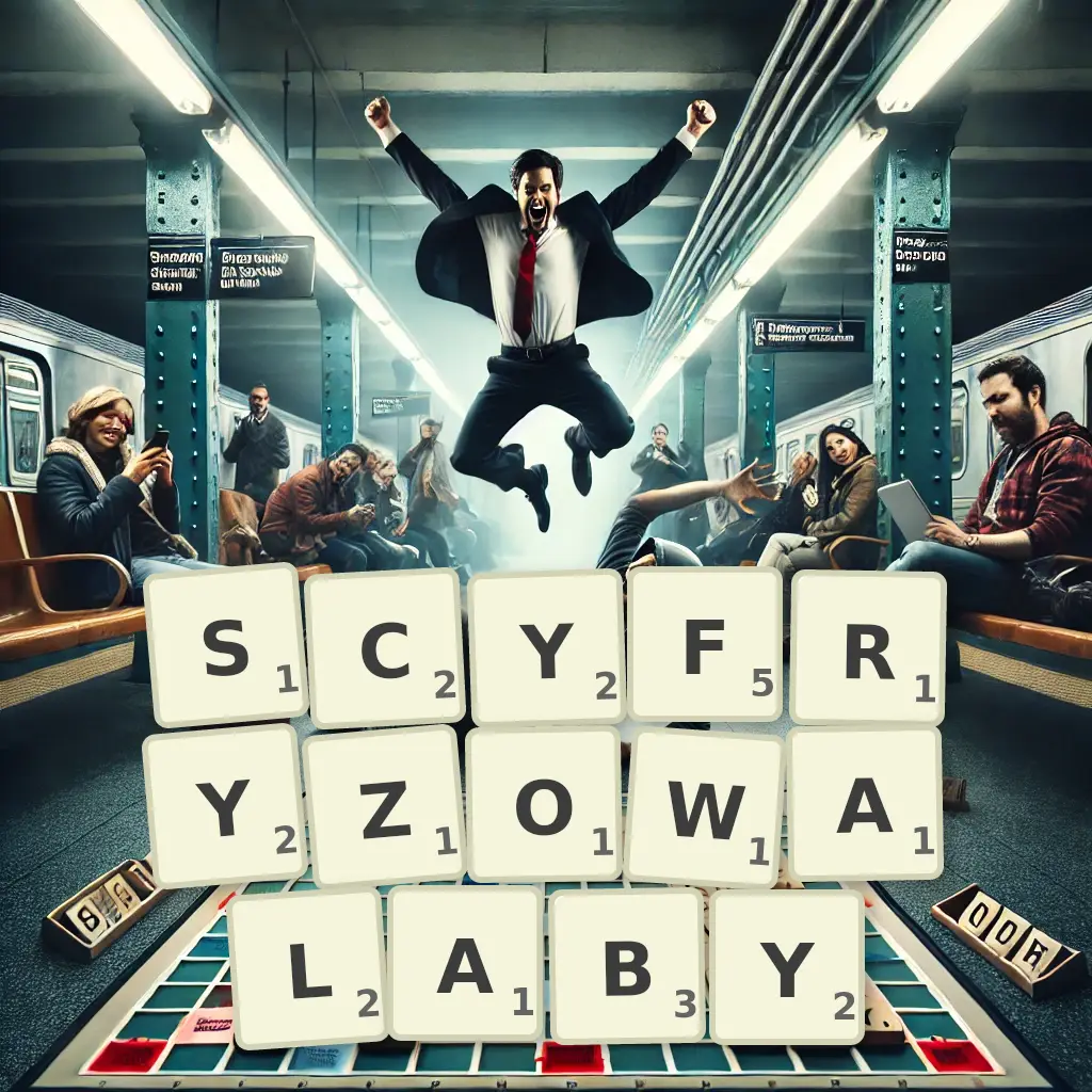 Słowa z liter SCYFRYZOWAŁABY