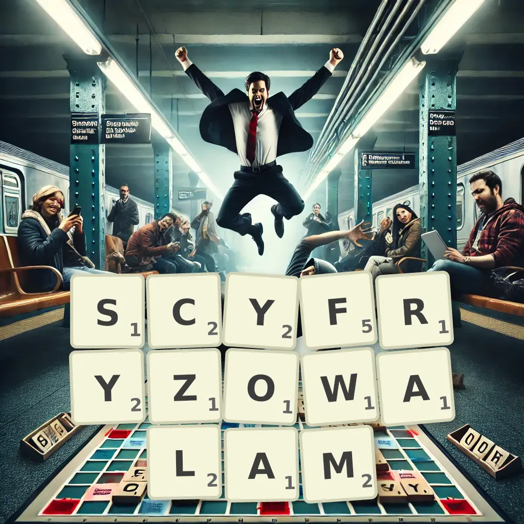 Słowa z liter SCYFRYZOWAŁAM