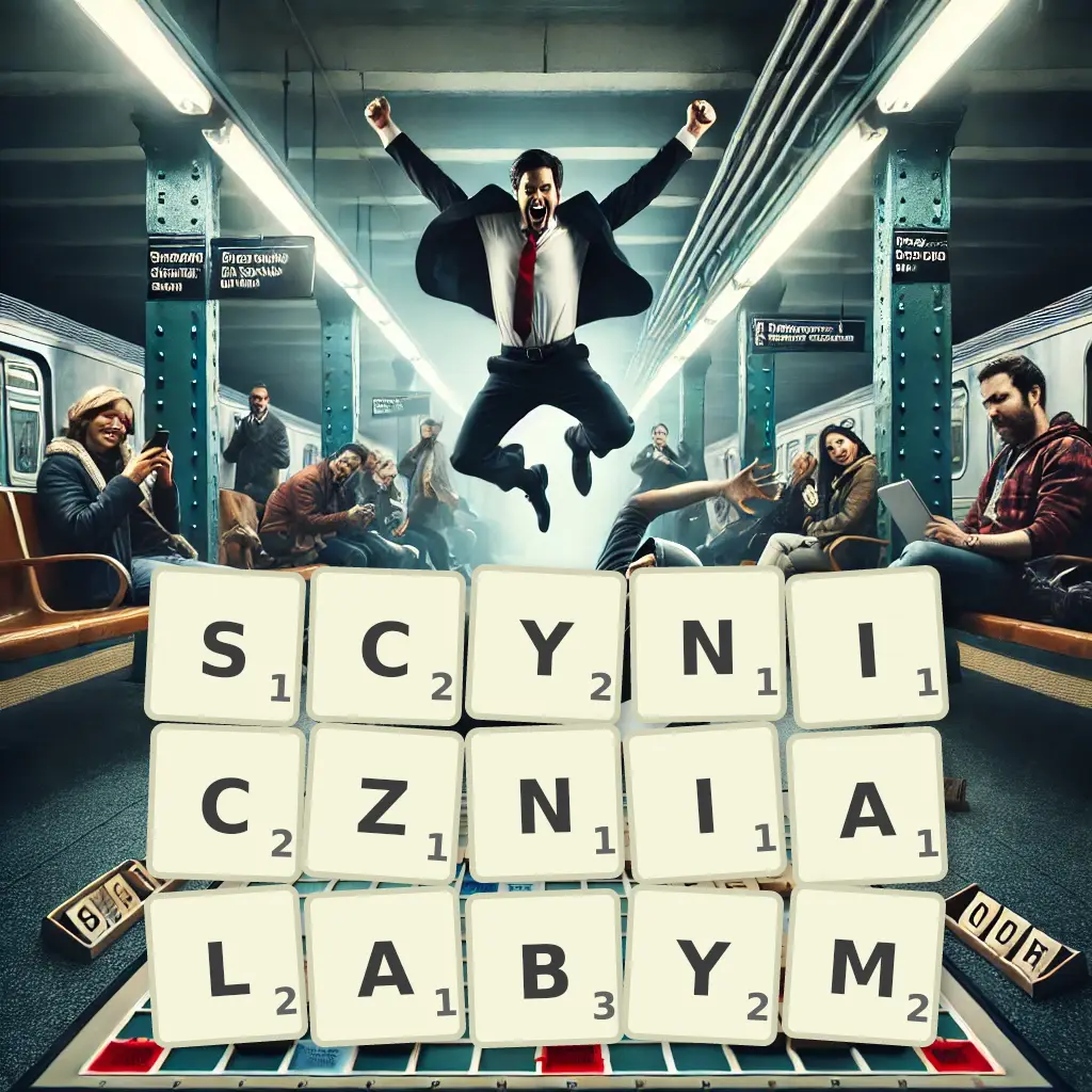 Słowa z liter SCYNICZNIAŁABYM