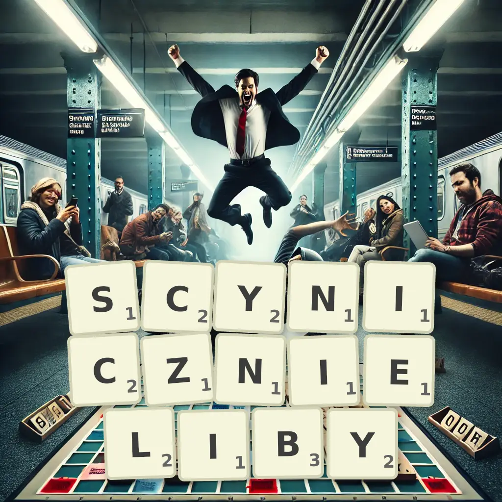 Słowa z liter SCYNICZNIELIBY