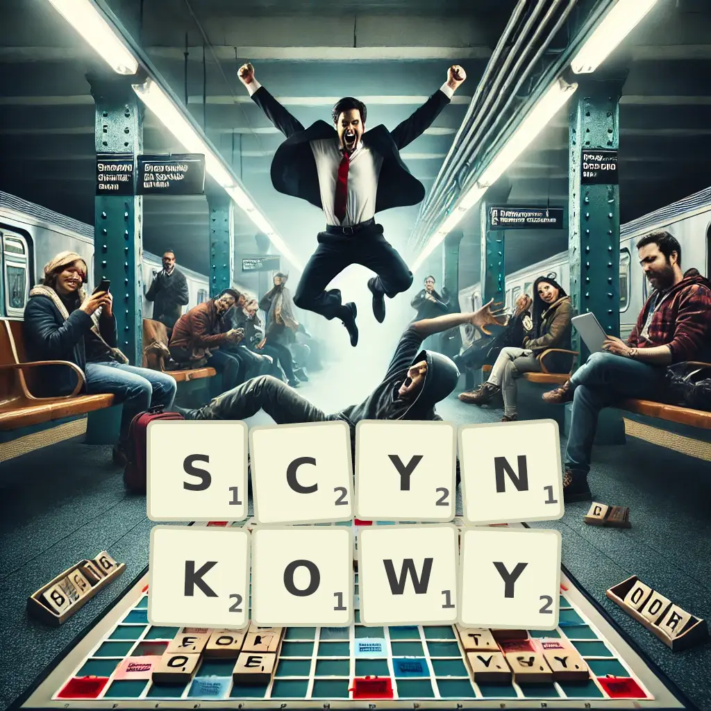 Lista słów z liter SCYNKOWY Słowa z liter SCYNKOWY