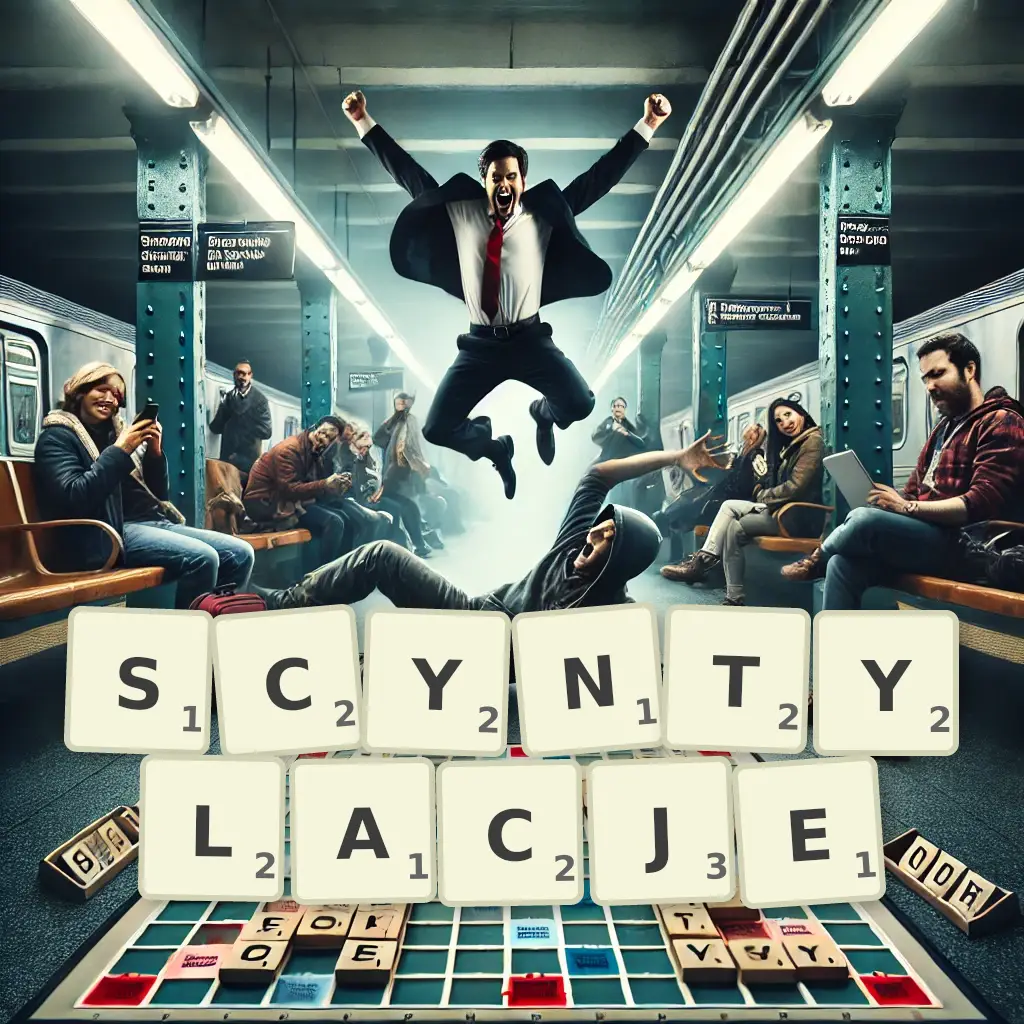 Słowa z liter SCYNTYLACJE