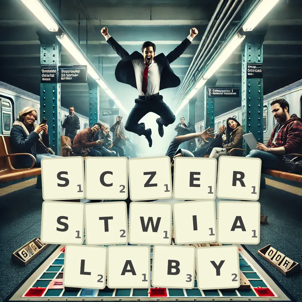 Słowa z liter SCZERSTWIAŁABY