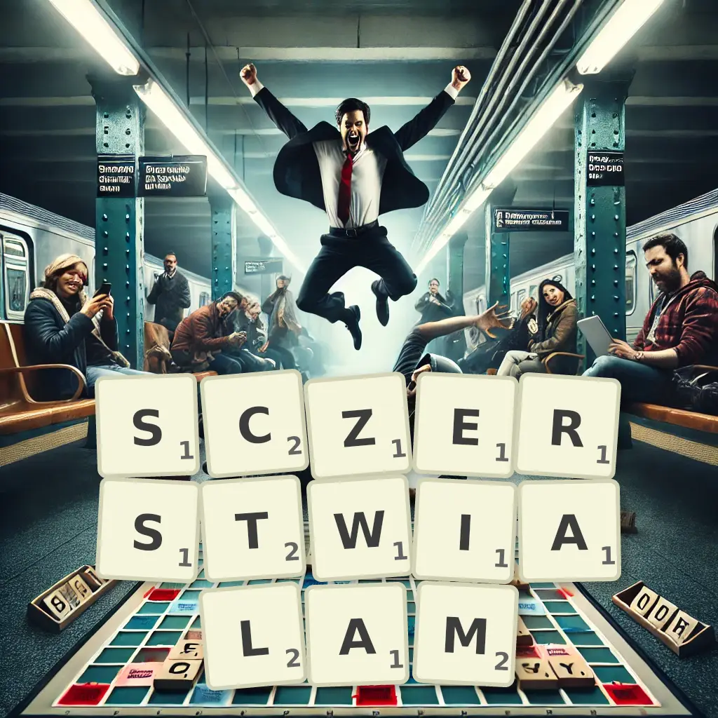 Słowa z liter SCZERSTWIAŁAM