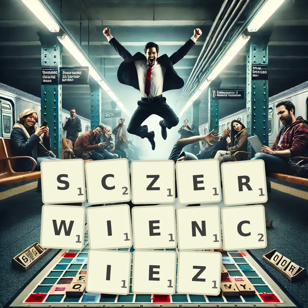 Słowa z liter SCZERWIEŃCIEŻ