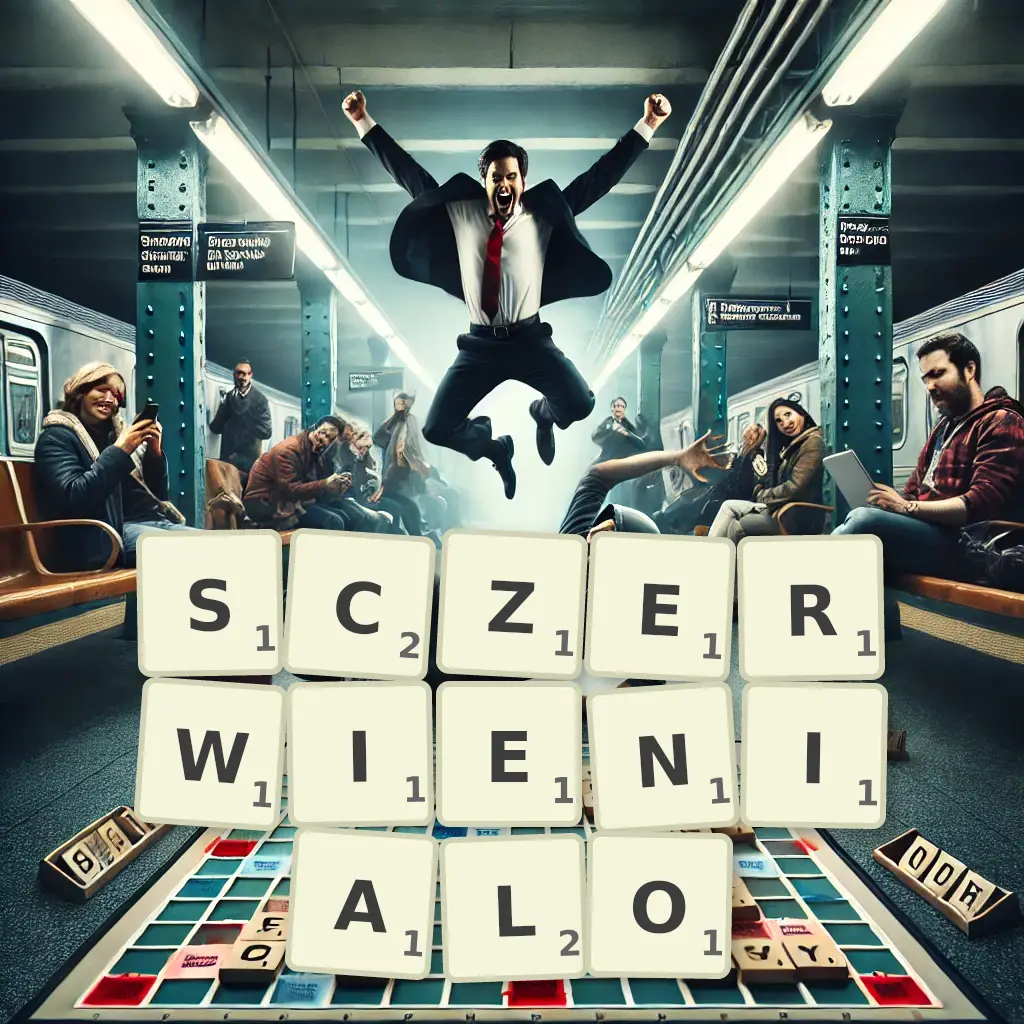 Słowa z liter SCZERWIENIAŁO