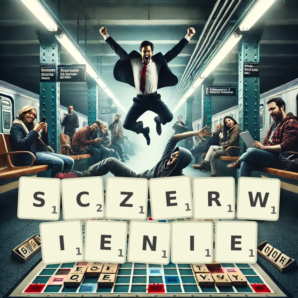 Słowa z liter SCZERWIENIĘ