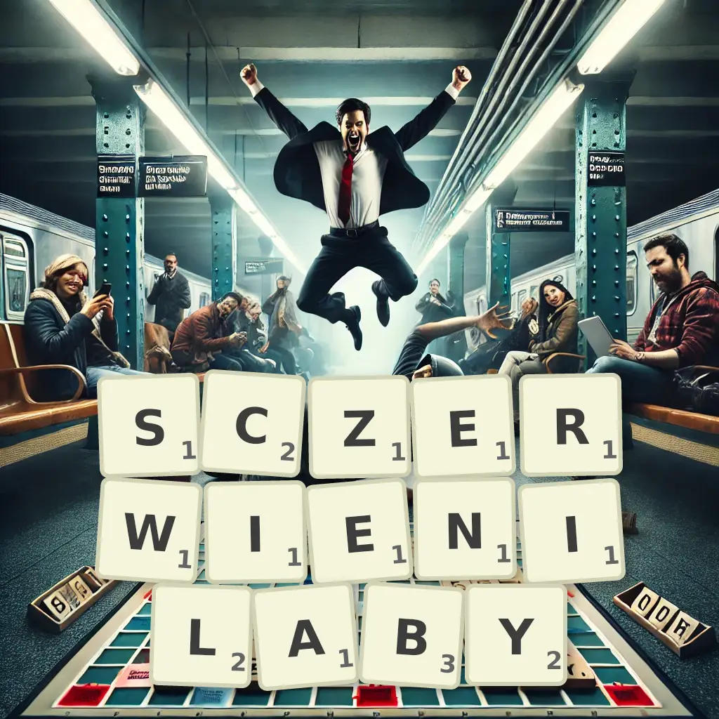 Słowa z liter SCZERWIENIŁABY