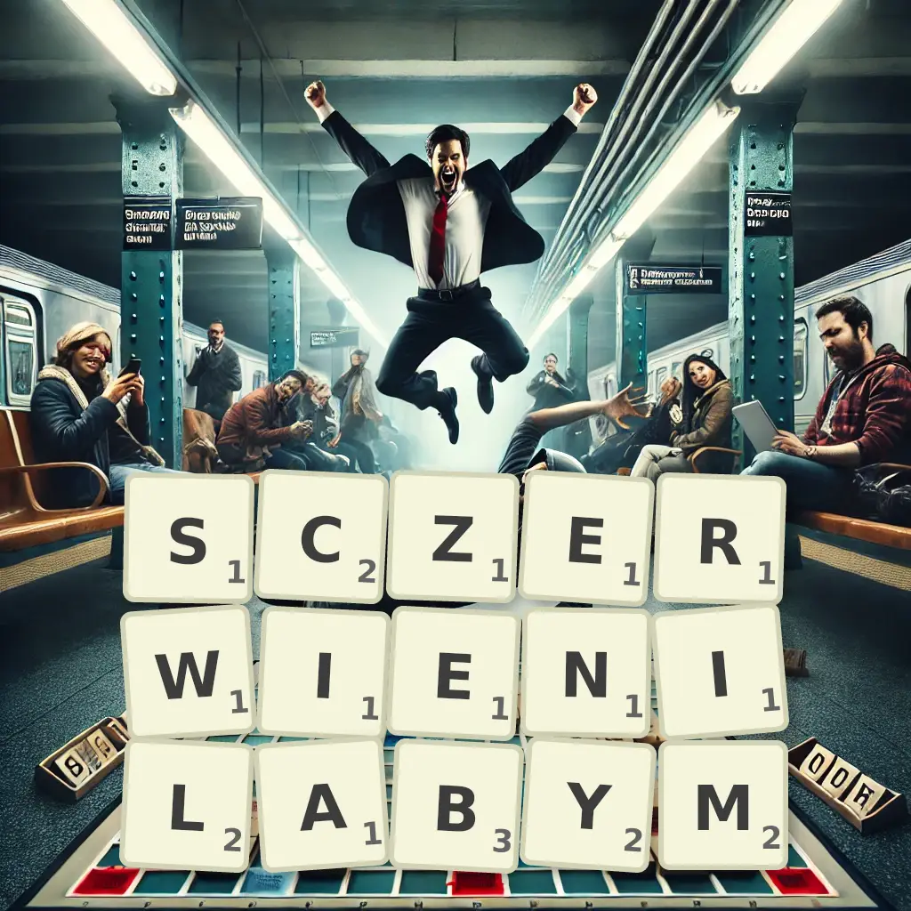 Słowa z liter SCZERWIENIŁABYM