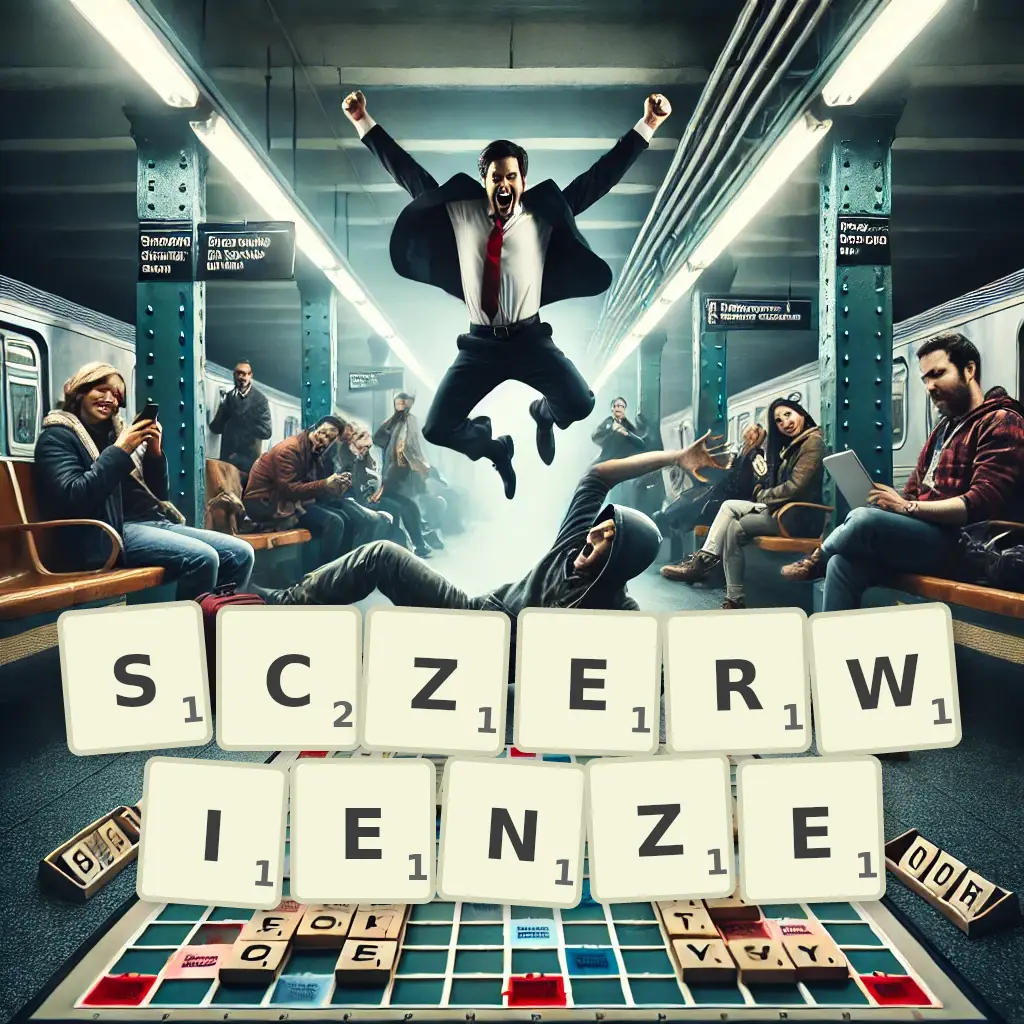 Słowa z liter SCZERWIEŃŻE
